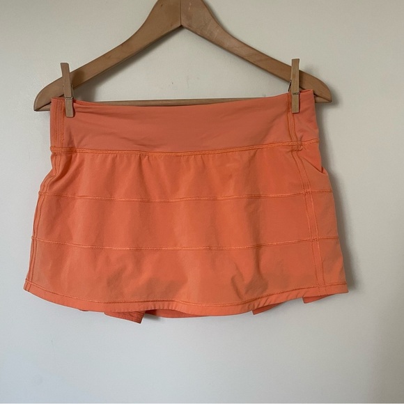 Lululemon Pace Rival Mid Rise Skirt Golden Apricot Size 6 - Picture 7 of 11